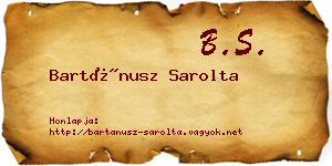 Bartánusz Sarolta névjegykártya